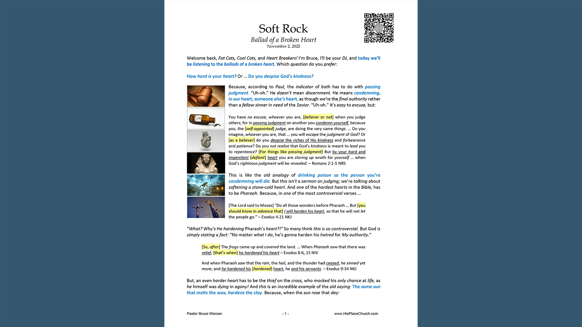 Soft Rock: Ballad of a Broken Heart - His Place Community Church